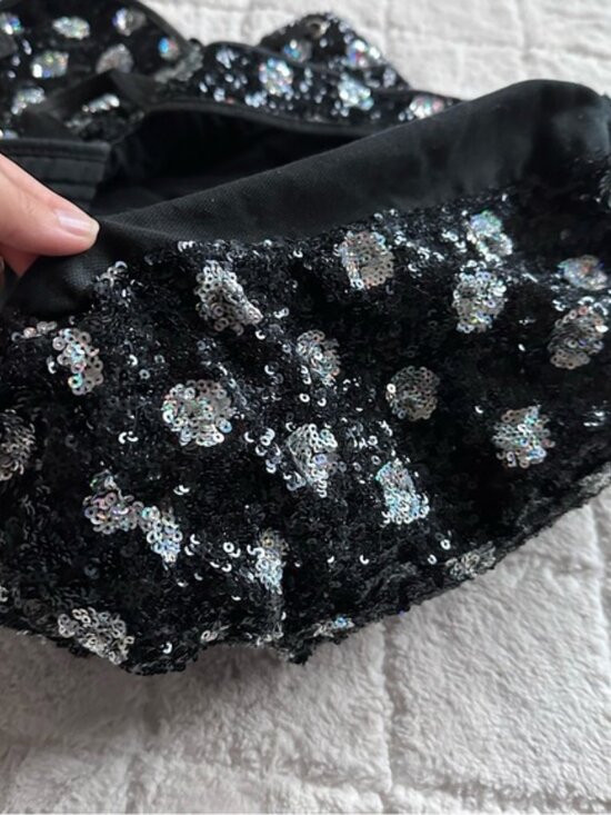 Victoria\'s Secret PINK | Black & White Sequin Polka Dot Backpack main image 12